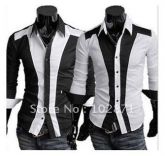 Camisa Social Slim Fit cores misturadas