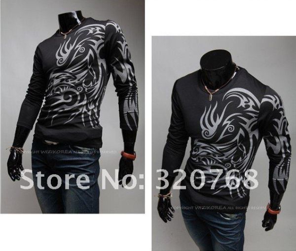 Camiseta Slim Manga Longa