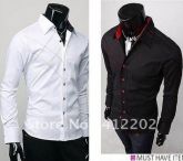 Camisa Casual Slim Fit Manga Longa