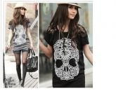 Blusa de Caveira com Renda